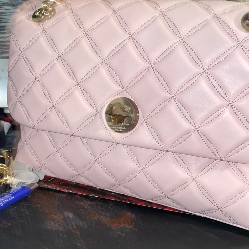 Kate Spade New York | Rose Smoke Natalia Small Flap Crossbody Bag